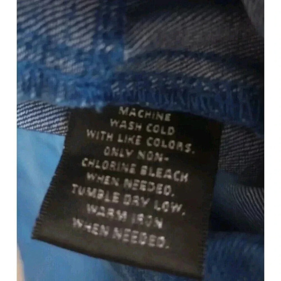 Style & Co Shorts Blue Denim Bermuda Roll Cuffs Size Petite Large PL - Picture 5 of 5